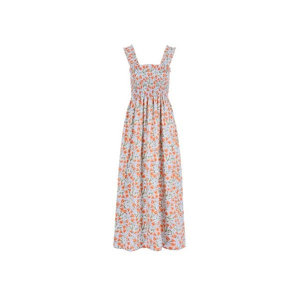 플라워 스모킹 롱 원피스 (TMOAF2574)