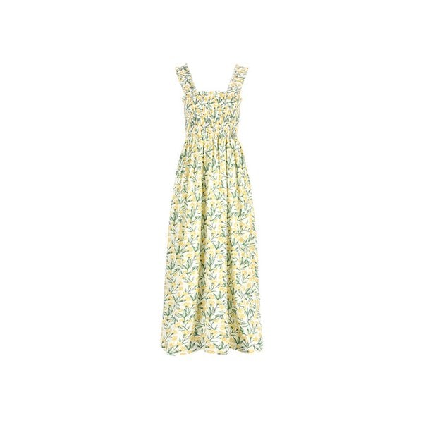 플라워 스모킹 롱 원피스 (TMOAF2574)