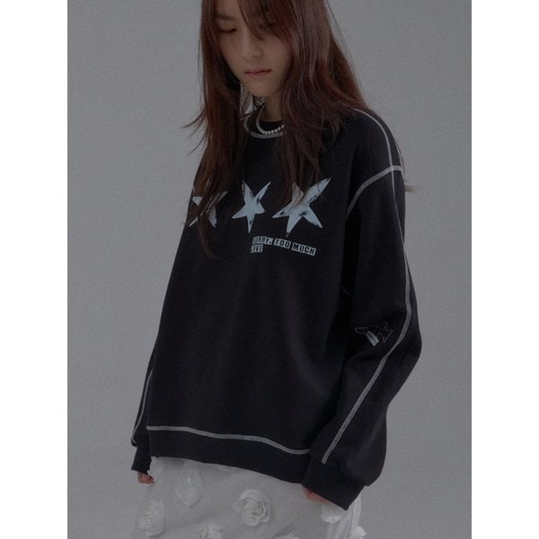 Never Lost Star Sweatshirt_Black