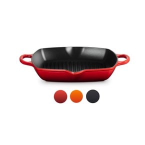 [Le Creuset] 르크루제 주철 정사각형 홈이있는 그릴 오븐용 플레이트 30cm