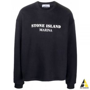 스톤아일랜드 671X6 MARINA Cotton Fleece Crewneck Sweatshirt_Oversized Cropped