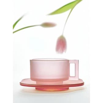 아르노 글래스 [MARDI MERCREDI X ARNO GLASS] CUP AND SAUCER Mardi Blur