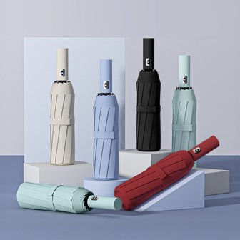 할인바이할인 [1+1] 모노심플 자외선차단 3단 자동우산 양산 겸용(+전용커버) 컬러5종