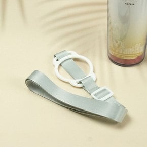 텀블러 물병 보냉 보온 어깨끈 소풍 실리콘 스트랩 그레이