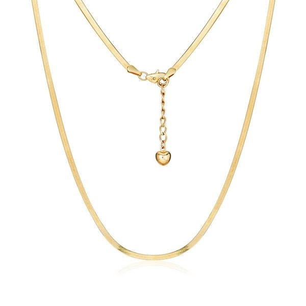 [모룬] 14K 와이드 2mm 스네이크 뱀줄 목걸이 MON40052