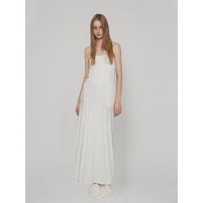 CABLE KNIT DRESS [IVORY]