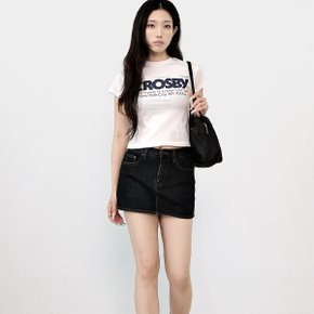 여자 면 크롭 반팔 티셔츠 SMA016