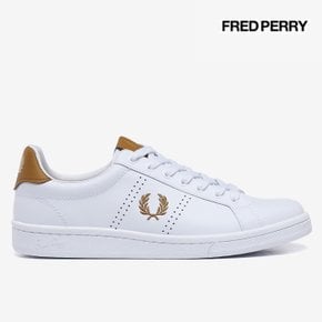 [프레드페리-FRED PERRY] 깔끔하고 고급스러운 스니커즈 SFPU2138321-100 B721 레더 (100)