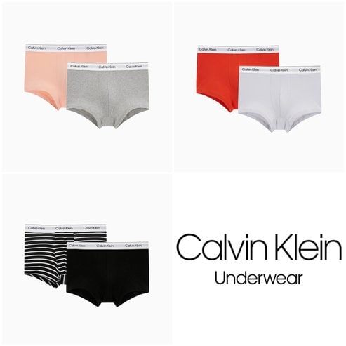 Calvin Klein Underwear 남성 25SS 아이콘 코튼 스트레치 드로즈 2PK 3종 택 1(NB4391-VRU/WFD/VQQ)