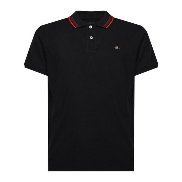26SS 비비안웨스트우드 폴로 티셔츠 2H01000U J00AU N401 BLACK DOM