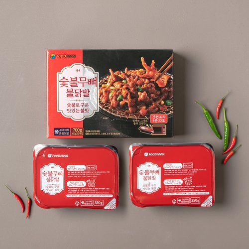 숯불무뼈불닭발 350g X 2입