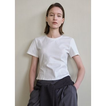 나인(Atelier Nain) (T-6811)NOVELA SLIM LINE TEE