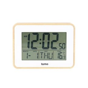 [Tomo]토모 우든 LCD 탁상시계 / 알람 시계 / 디지털시계 / TOMO-CIM-XG6662B