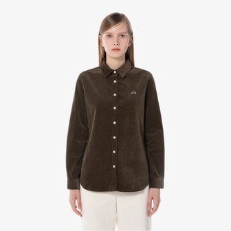 라코스테 [시흥점] 여성 코듀로이 셔츠 CF336E-54N