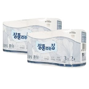 잘풀리는집 유칼립투스 화장지 3겹 25m 2롤x2팩 총4롤