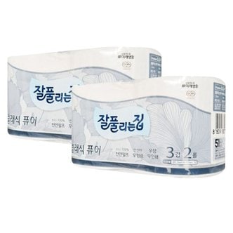  잘풀리는집 유칼립투스 화장지 3겹 25m 2롤x2팩 총4롤