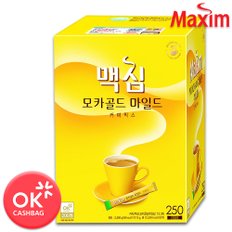 맥심 모카골드 마일드 커피믹스 250T  /일회용믹스커피/커피/선물용