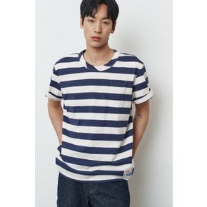 남성 (M)TINIRAU – STRIPED T-SHIRT_Navy_LSTA0TS42M