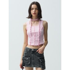 scarf sleeveless (pink)