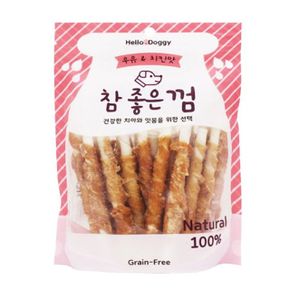 우유 치킨맛 참좋은 강아지 스틱껌 애완견 간식 24p