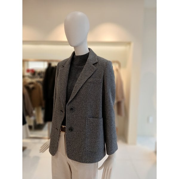 [여주점] 씨씨콜렉트 헤링본싱글모직자켓 E261msf101