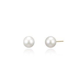 14K 10mm 크리스탈 진주 귀걸이