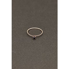 2mm Sapphire Silver Ring - 사파이어
