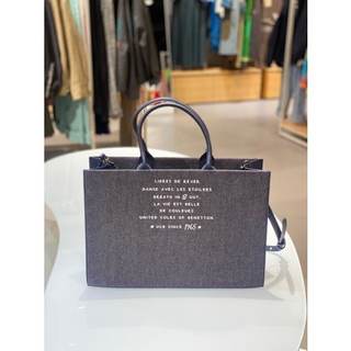 베네통 [여주점] 스퀘어 데님 숄더백 (BCBG03311)