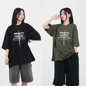 여성 빅사이즈 캐쥬얼 여름 커플 오버핏 레터링 캐릭터 박스 롱 반팔 티셔츠 그.._P393904271