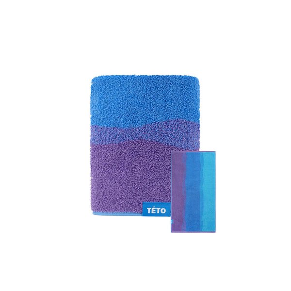1P 코튼캔디 컬렉션 솜사탕 블루 수피마 수건 230g