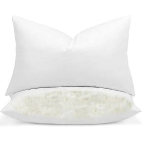 Acteb Basic Goose Down Feather Pillows Standard Size Set of 2 Pack Hotel Bed Pillow for Sl