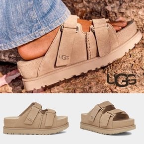 어그 UGG 골든스타 Goldenstar 하이 슬라이드 여성 플랫폼 샌들 샌드