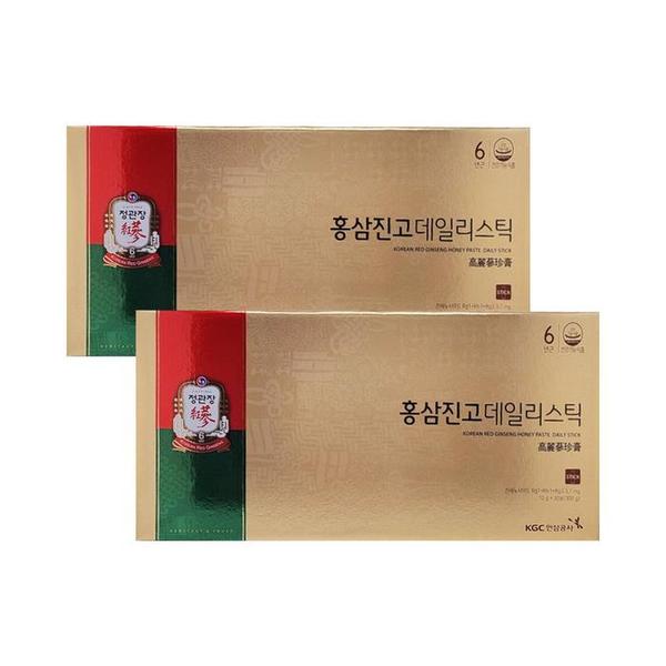 정관장 홍삼진고 데일리스틱 10g x 30포 2박스 (쇼핑백 동봉) Ss (S15779689)