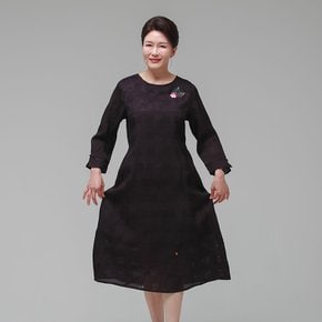 더하랑 자연드리 여름 인견 원피스 보라