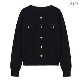 [ab.f.z/신상] 버튼 장식 디테일 라운드넥 니트 (AFZ1MW36A)