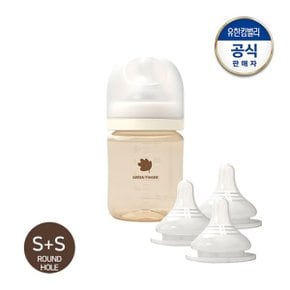 베베그로우 PPSU 젖병 160ml (S 젖꼭지)+젖꼭지 S 2P x 1개