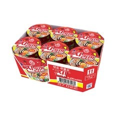 오뚜기 진라면 매운맛 소컵 65g 6입 4박스