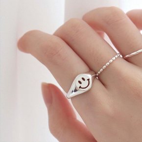 [Silver925] Smile stamp ring