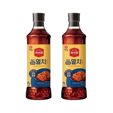 CJ제일제당 하선정 덧장명품액젓 남해안멸치 1kg x2개