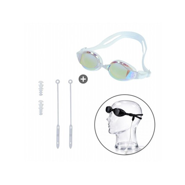 [W컨셉단독]돌핀 트레이닝 미러 수경+귀마개 세트 CLA