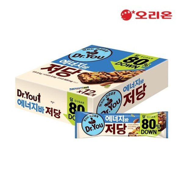 에너지바 저당 1P (50g) x 12개