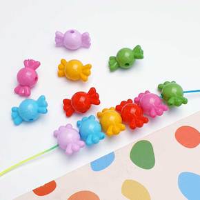 아크릴 컬러 캔디 관통형 사탕 비즈 악세사리 부자재