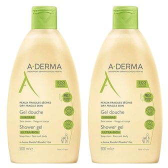 아더마 A-DERMA 아더마 울트라 리치 페이스 앤 바디 샤워젤 500ml 2개