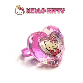 키티 하트 보석 반지