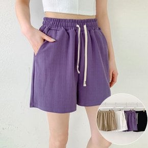 프라 패턴 골지 반바지 4color 숏팬츠 여름 밴딩바지