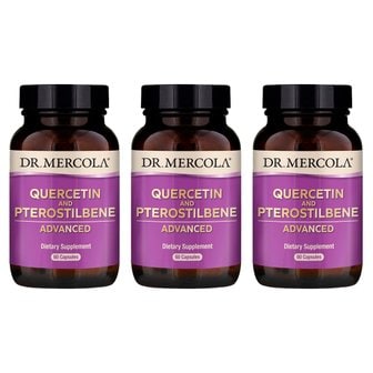  Dr. Mercola 닥터메르콜 퀘르세틴 프테로스틸벤 50mg 60정 3개