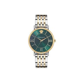 V-Eternal 투톤 스테인리스 스틸 브레이슬릿  Guilloche Dial Watch/42MM 9164746