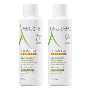 A-DERMA 아더마 엑오메가 컨트롤 수딩 배쓰 안티 스크래칭 바디 로션 250ml 2개