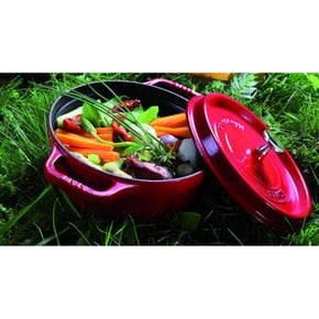 staub 37cm] IH La Cocotte Oval 40509-876 스토우브 [피코 코콧 타원형 체리 큰 양손 주물 법랑