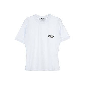 MSGM 여성 자수 로고 반팔 티셔츠 3441MDM189 237002 01